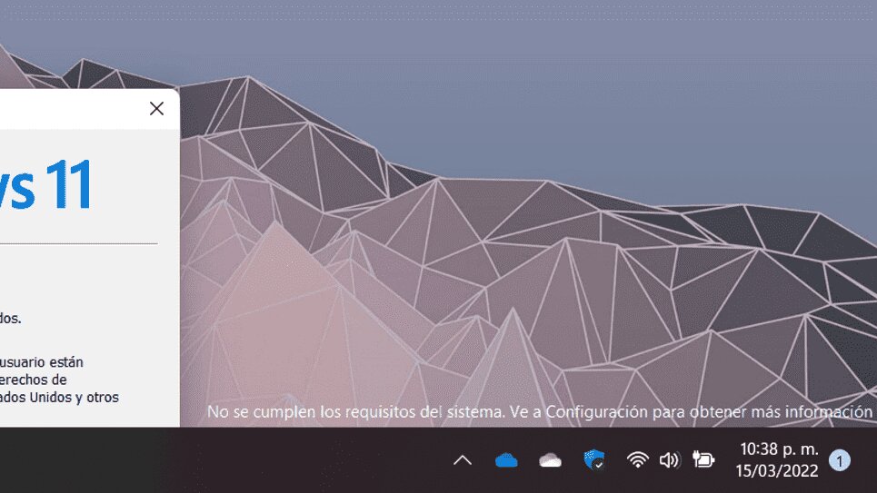 No se cumplen requisitos del sistema Windows 11