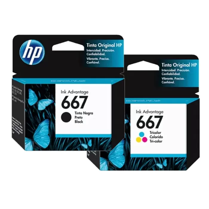 Cartucho HP 667 Negro o Color original