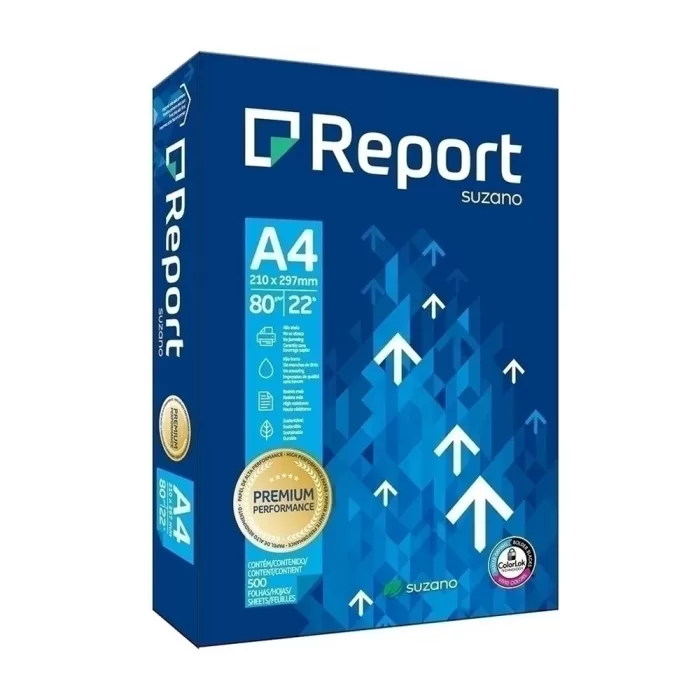 Resma A4 X500 Hojas Report 80G