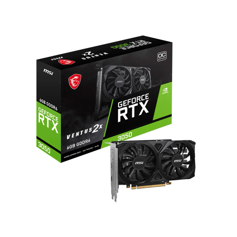 Placa de video MSI RTX 3050 Dual 6GB