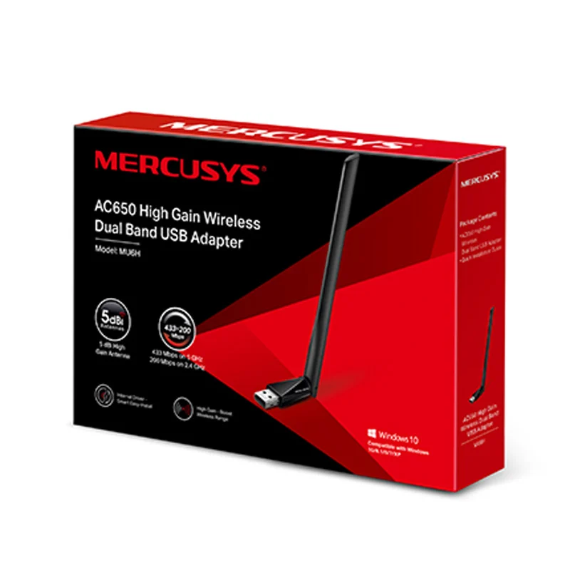 Placa Wifi Mercusys AC650 MU6H