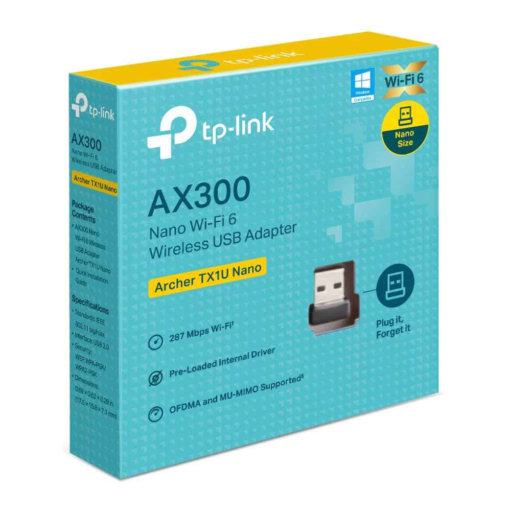 Placa de red TP-LINK Archer TX1U Nano